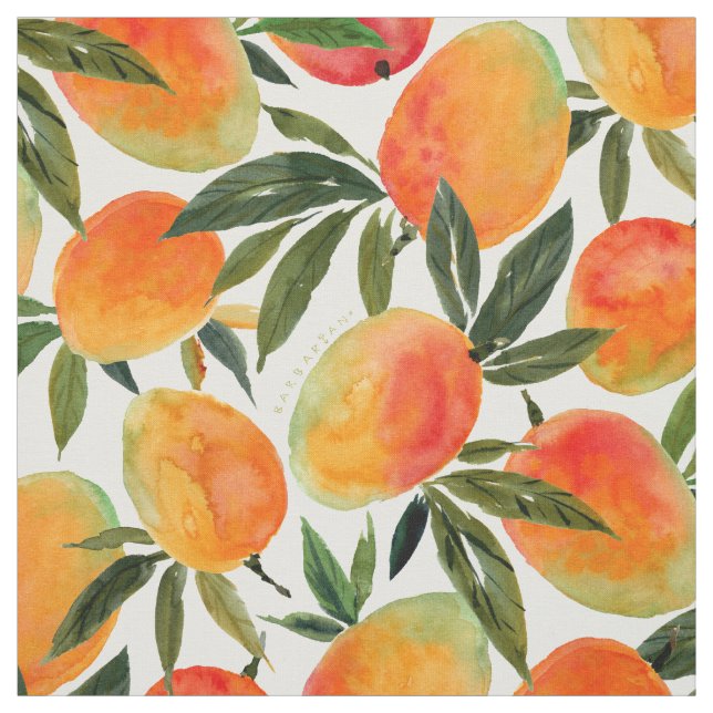 GO MANGO GO tropisches Fruchtmuster Stoff (Muster)