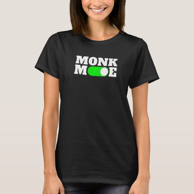 Go Monk Mode Dopamine Detox Premium T-Shirt (Vorderseite)