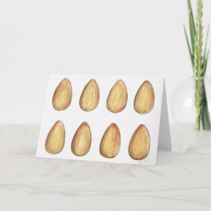 Go Nuds Almonds Amande Nut Drôle Carte d'Anniversa