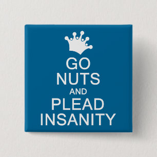 GO NUTS Schaltfläche für benutzerdefinierte Farbe Button