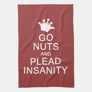 GO NUTS serviette de cuisine couleur personnalisée