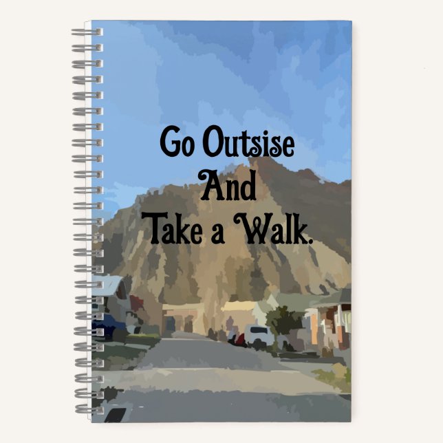"Go Outside Bullet Journal" Notizbuch (Vorderseite)