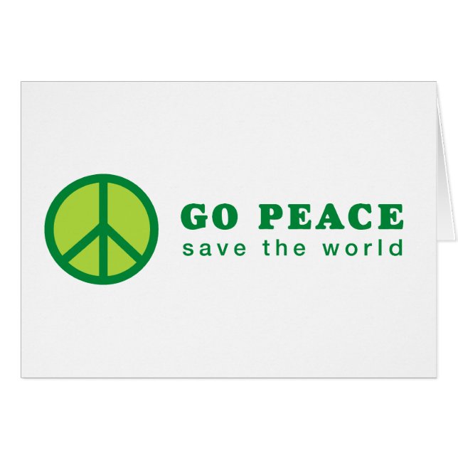 Go Peace (grün) (Vorderseite (Horizontal))