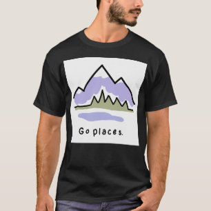 "Go Places" - Das Leben ist ein gutes Design aktiv T-Shirt