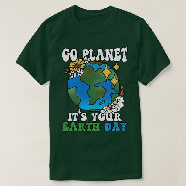 Go Planet Ihre Erde Erde T-Shirt (Design vorne)