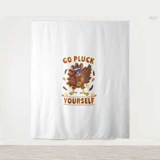 Go Pluck Sie selbst Türkei Kleidung Outfit lustig  Wandteppich