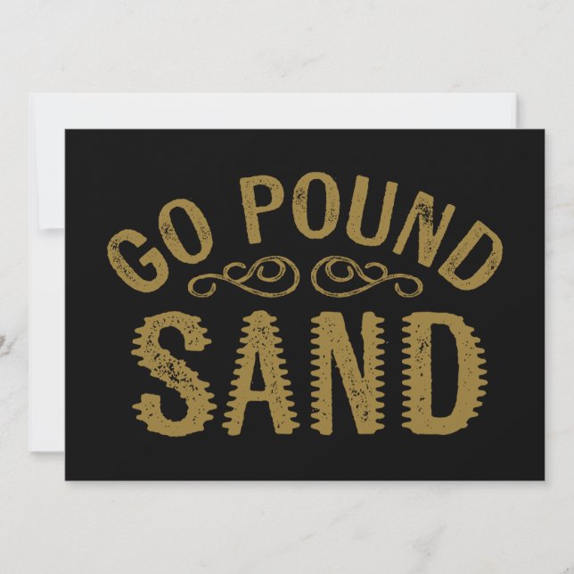 Go Pound Sand (Vorderseite)