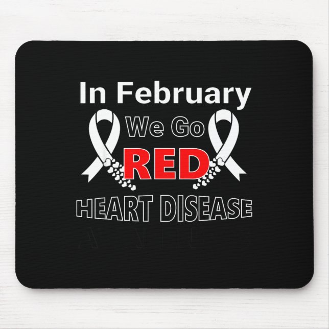 Go Red - American Heart Health Month Awareness In  Mousepad (Vorne)