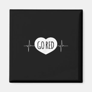 Go Red - American Heart Month Awareness Magnet