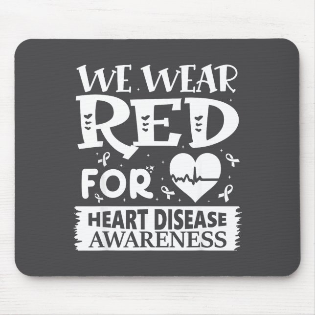 Go Red – Awareness For Us Heart Health Month In Fe Mousepad (Vorne)