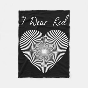 Go Red Day Herz-Schleifen-Kostüm Herzkrankheit Mon Fleecedecke