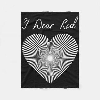 Go Red Day Herz-Schleifen-Kostüm Herzkrankheit Mon Fleecedecke