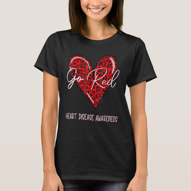 Go Red For Womens Heart Disease Awareness Month Le T-Shirt (Vorderseite)