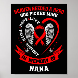 Go Red Himmel brauchte einen Helden Gott wählte me Poster