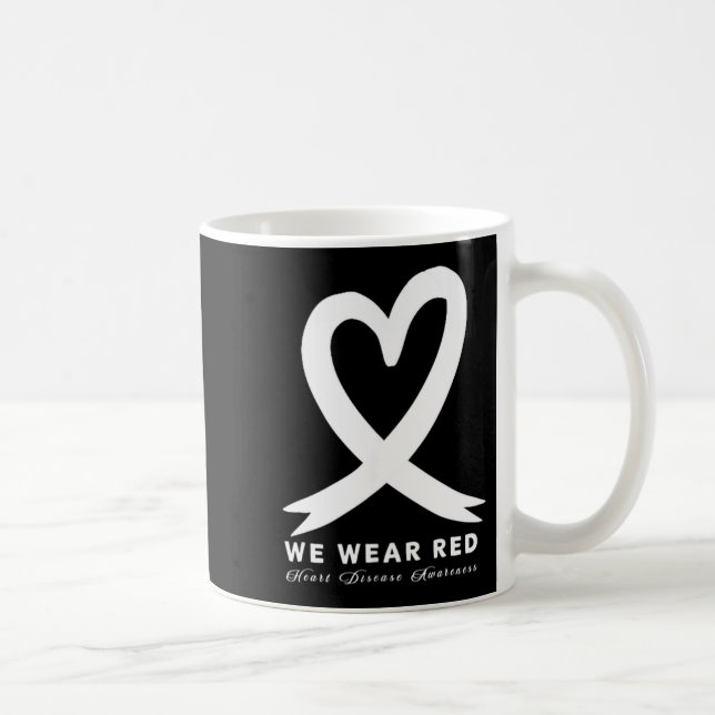 Go Red In February Heart Disease Awareness Health  Kaffeetasse (Rechts)
