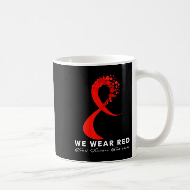 Go Red In February Heart Disease Awareness Health  Kaffeetasse (Rechts)