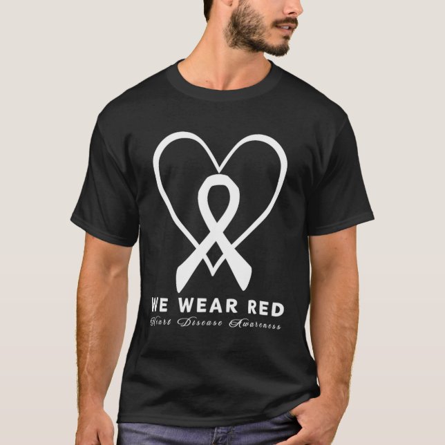 Go Red In February Heart Disease Awareness Health  T-Shirt (Vorderseite)