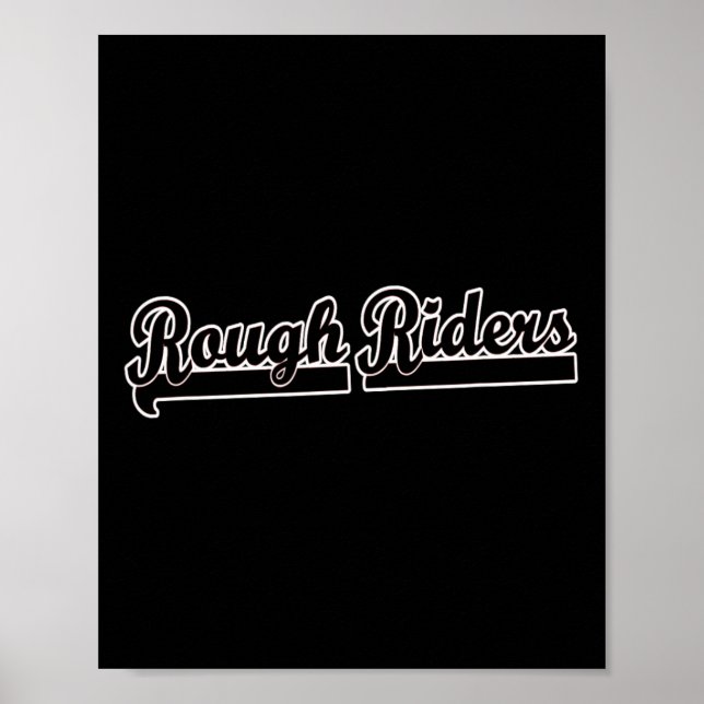 Go Rough Riders Fußball Baseball Basketbal Poster (Vorne)