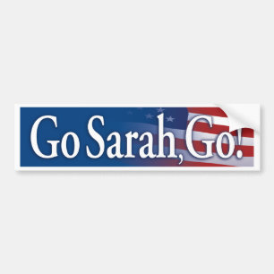 go_sarah_go_Blue Autoaufkleber