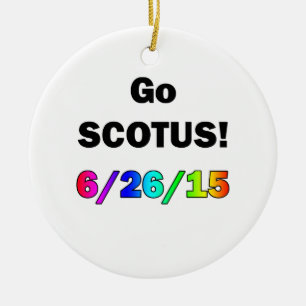 Go SCOTUS Keramik Ornament