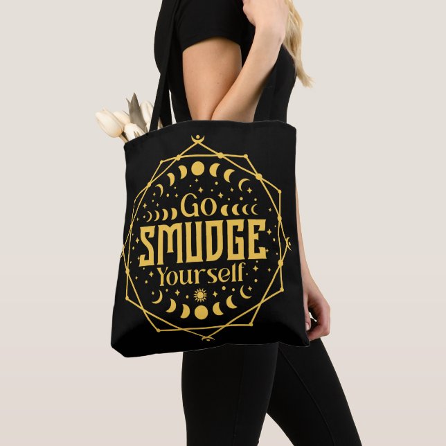 Go Smudge Sie selbst Moon Phases Celestial Hallowe Tasche (Von Nahem)