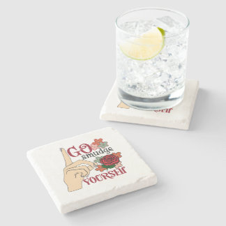 Go Smudge Yourself Coasters Steinuntersetzer