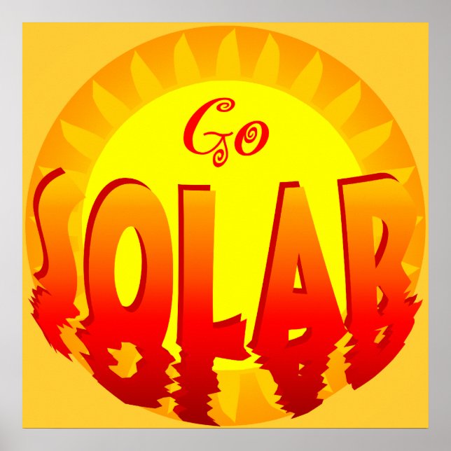 Go Solar Energy Poster (Vorne)