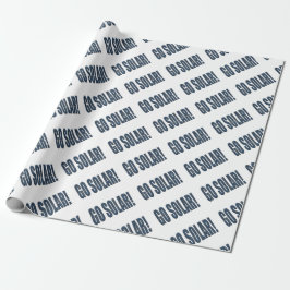"Go solar!" Geschenkpapier