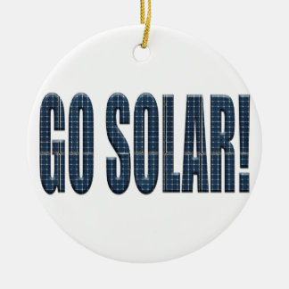 "Go solar!" Keramikornament