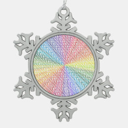 Go Soul! Schneeflocken Zinn-Ornament