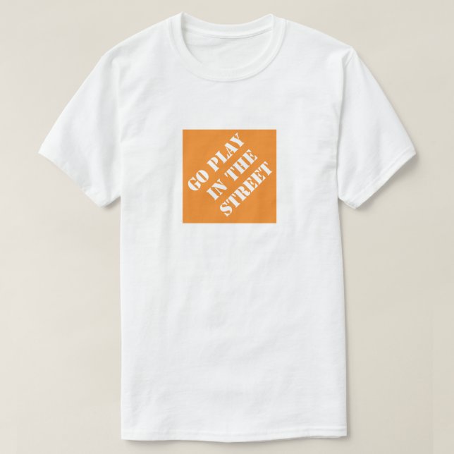 Go-Spiel in der Straße Funny Vater Humorvollen Vat T-Shirt (Design vorne)