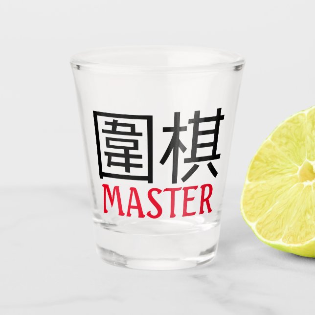 Go (Spiel) Master Schnapsglas (Vorderseite)