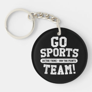 Go Sport Team! Funny Sports Schlüsselanhänger