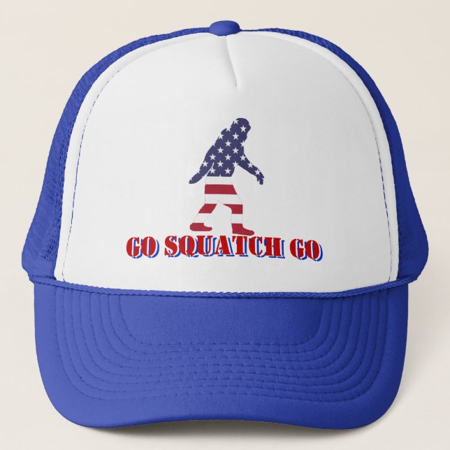 Go Squatch GO USA Truckerkappe (Vorderseite)