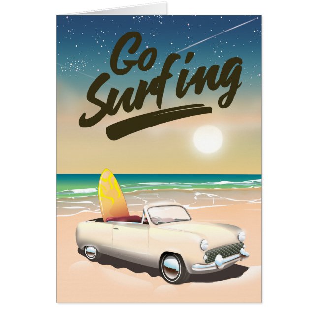 Go Surfing Travel Poster! (Vorne)