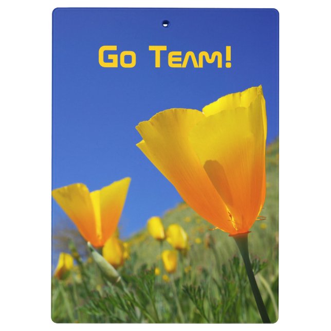GO TEAM! Clipboards Fußball Mamas Sportpartys Klemmbrett (Rückseite)