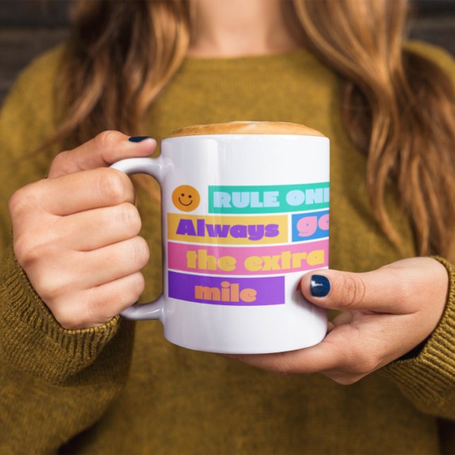 Go the Extra Mile – Motivational Rainbow Mug (Créateur téléchargé)