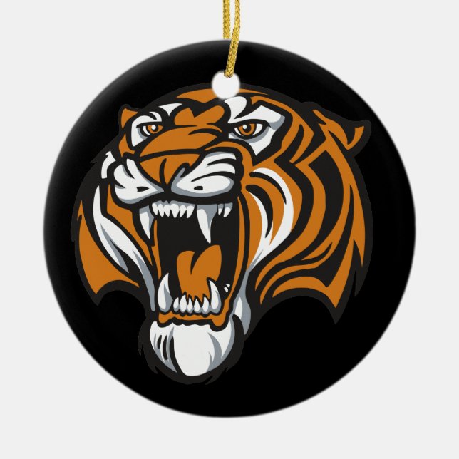 Go Tiger Keramikornament (Vorne)