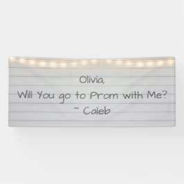 Go to Prom with Me | Romantic Promposal Banner