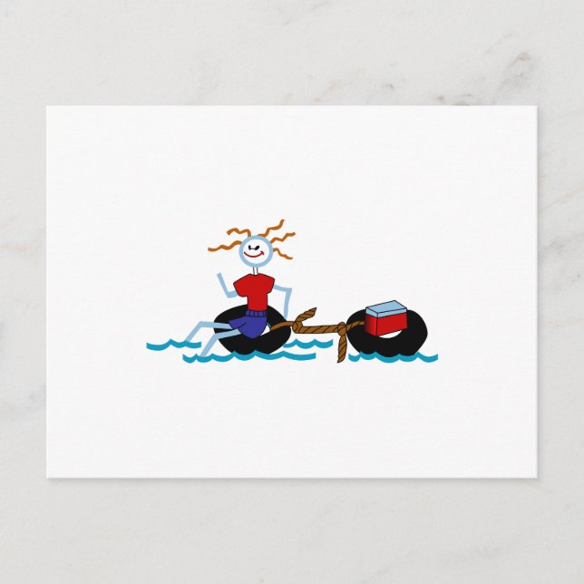 Go Tubing Postkarte (Vorderseite)