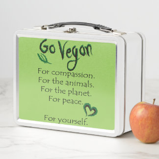 GO-VEGAN METALL BROTDOSE