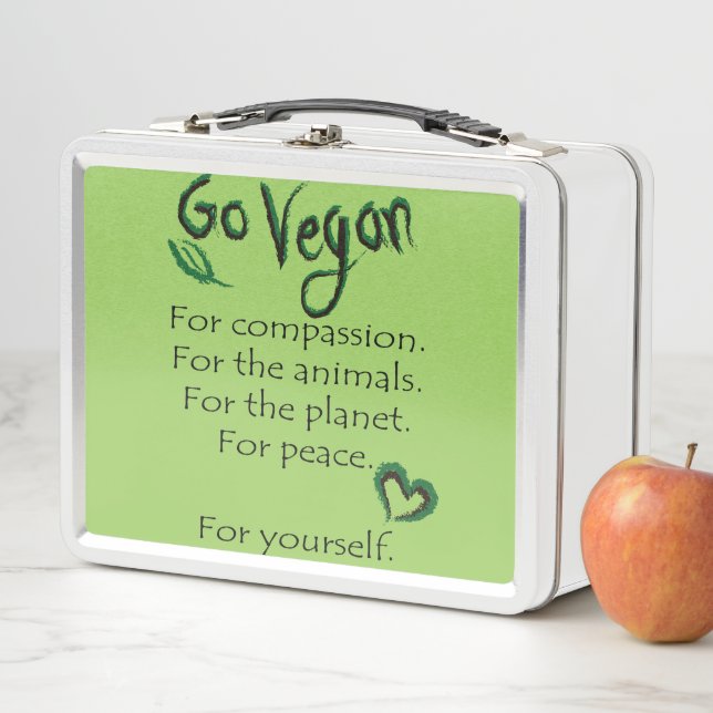 GO-VEGAN METALL BROTDOSE (Beispiel)