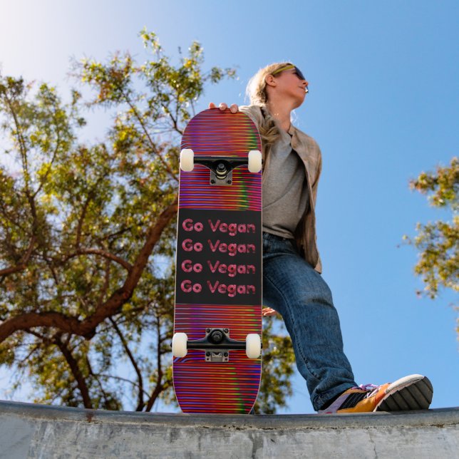 GO VEGAN SKATEBOARD DECK (Außenbereich 1)
