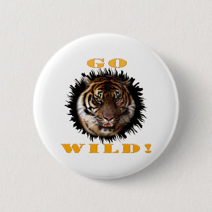 Go Wild Tiger Button