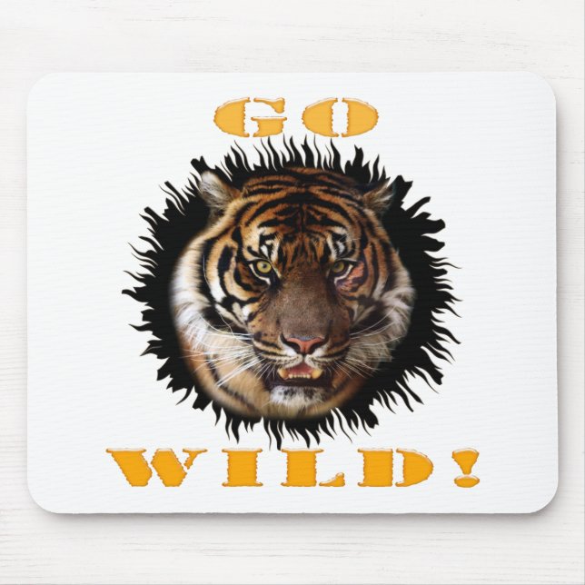 Go Wild Tiger Mousepad (Vorne)