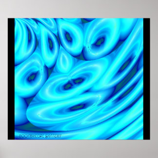 GO WITH THE FLOW!!! (Ice Blue) Poster