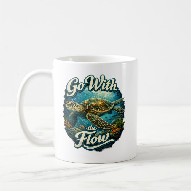 Go With The Flow  Kaffeetasse (Links)