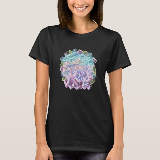 Go With Your Flow Premium T-Shirt (Vorderseite)
