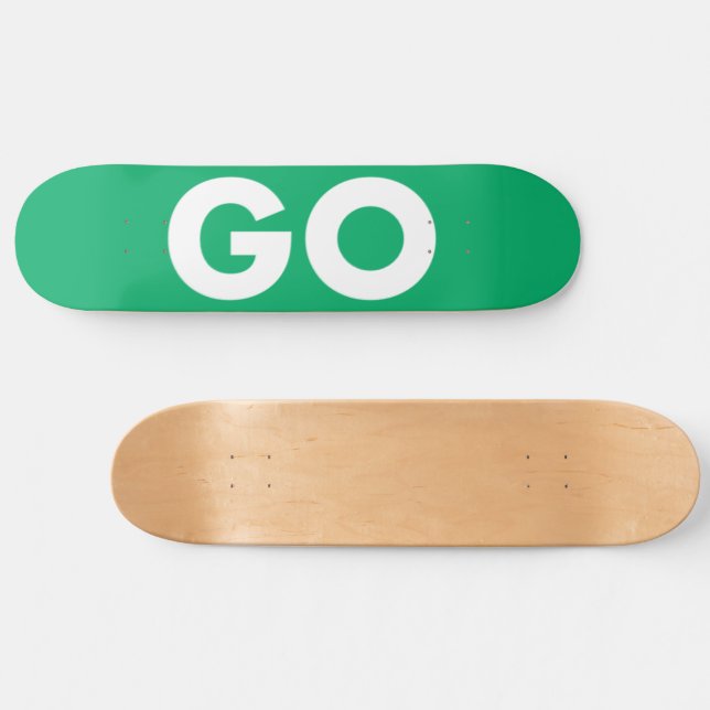 Go-Zeichen Skateboard (Horizontal)