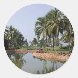 Goa India Runder Aufkleber